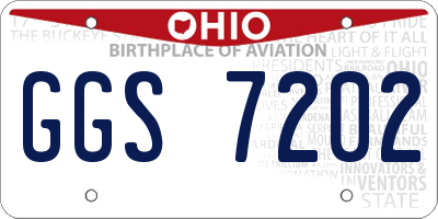 OH license plate GGS7202