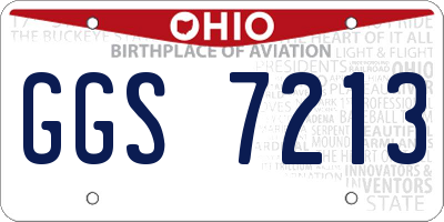 OH license plate GGS7213