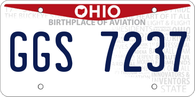 OH license plate GGS7237