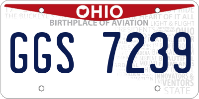 OH license plate GGS7239