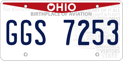 OH license plate GGS7253