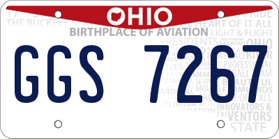 OH license plate GGS7267