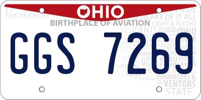 OH license plate GGS7269