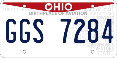 OH license plate GGS7284