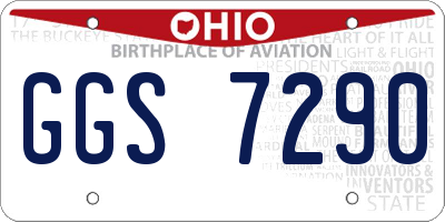 OH license plate GGS7290