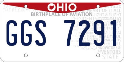 OH license plate GGS7291