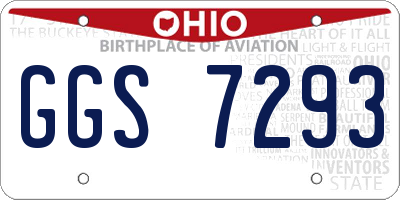 OH license plate GGS7293