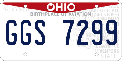 OH license plate GGS7299