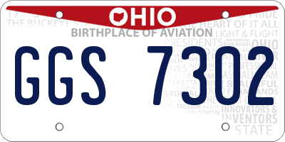 OH license plate GGS7302