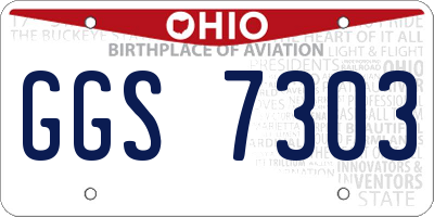 OH license plate GGS7303