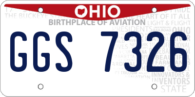 OH license plate GGS7326
