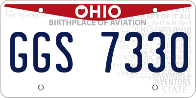 OH license plate GGS7330