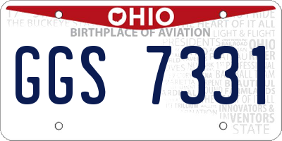 OH license plate GGS7331