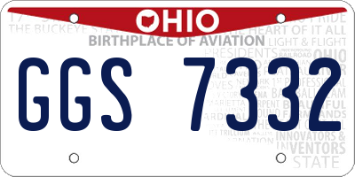 OH license plate GGS7332