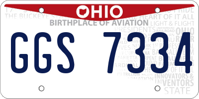 OH license plate GGS7334