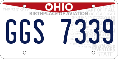 OH license plate GGS7339