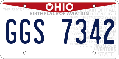 OH license plate GGS7342