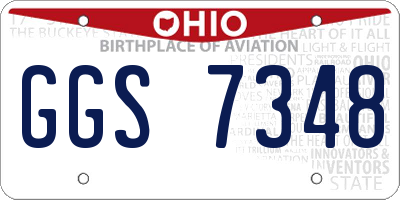 OH license plate GGS7348