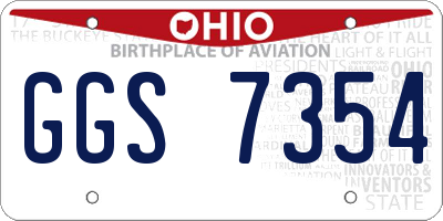 OH license plate GGS7354
