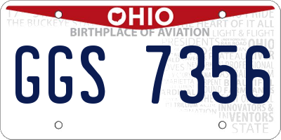 OH license plate GGS7356