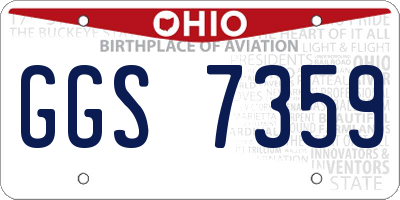 OH license plate GGS7359