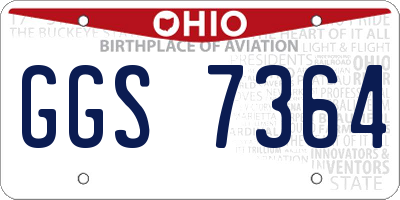 OH license plate GGS7364