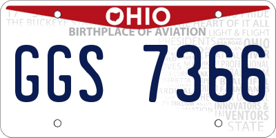 OH license plate GGS7366