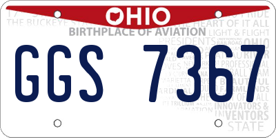 OH license plate GGS7367