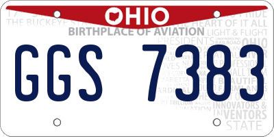 OH license plate GGS7383
