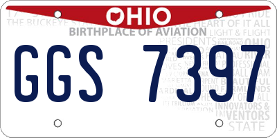 OH license plate GGS7397