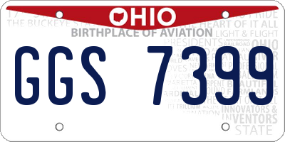 OH license plate GGS7399