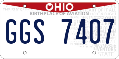 OH license plate GGS7407