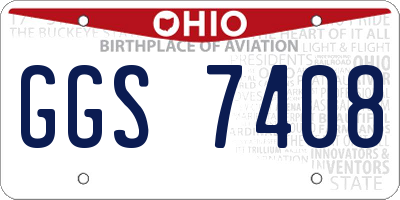 OH license plate GGS7408