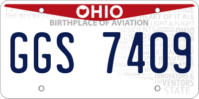 OH license plate GGS7409
