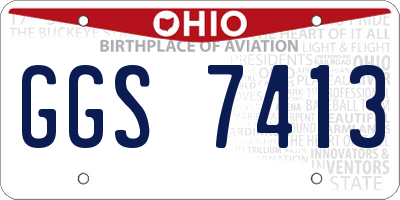 OH license plate GGS7413