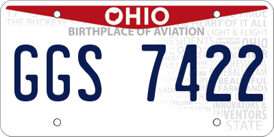 OH license plate GGS7422