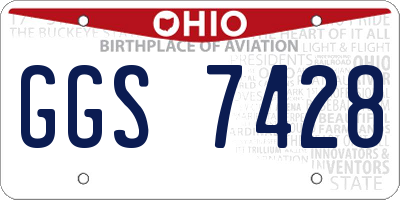 OH license plate GGS7428