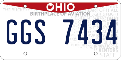 OH license plate GGS7434