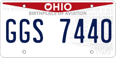 OH license plate GGS7440