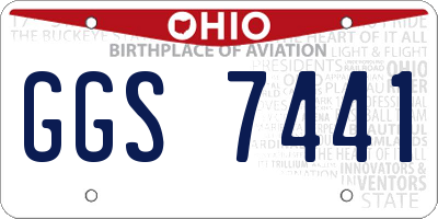 OH license plate GGS7441