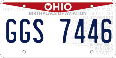 OH license plate GGS7446