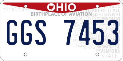 OH license plate GGS7453