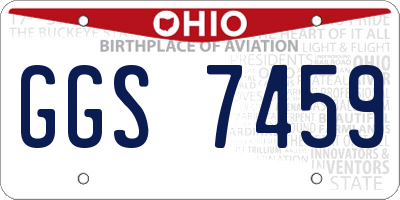 OH license plate GGS7459