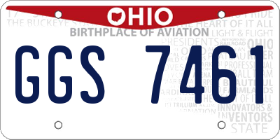 OH license plate GGS7461
