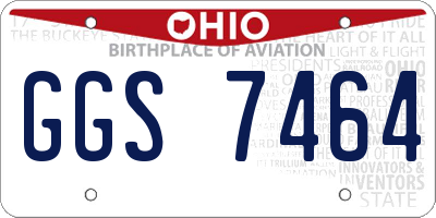 OH license plate GGS7464