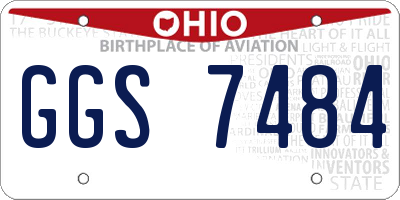 OH license plate GGS7484