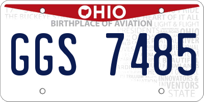 OH license plate GGS7485