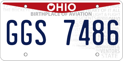 OH license plate GGS7486