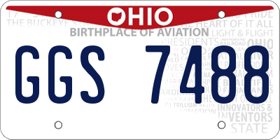 OH license plate GGS7488