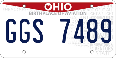 OH license plate GGS7489